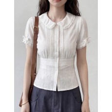 批发法式小资独特漂亮<b class='q'>衬衫女</b>初夏2026新款设计高级感轻奢减龄洋气上衣