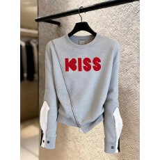 批发气质灰色拼接<b class='q'>卫衣</b>洋气通勤百搭高级感圆领减龄女装2026年春季新款