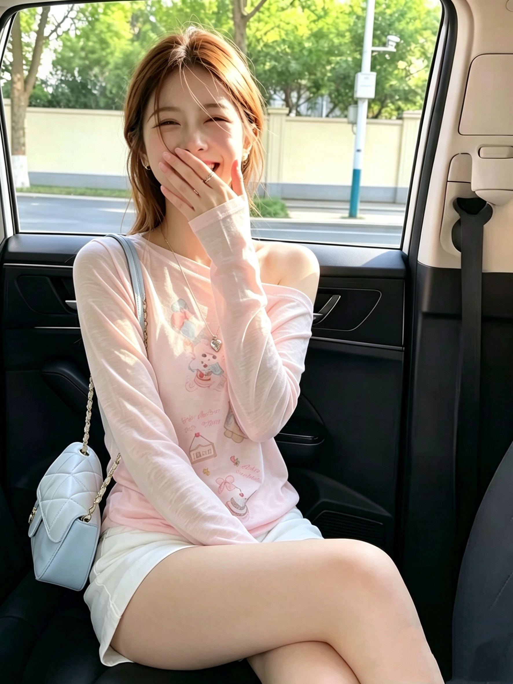 핑크색 프린트 오프숄더 긴팔 자외선 차단 블라우스 티셔츠 여성 여름 새로운 슬립 외부 가져 가라. Tulle 에어컨 작은 맨위