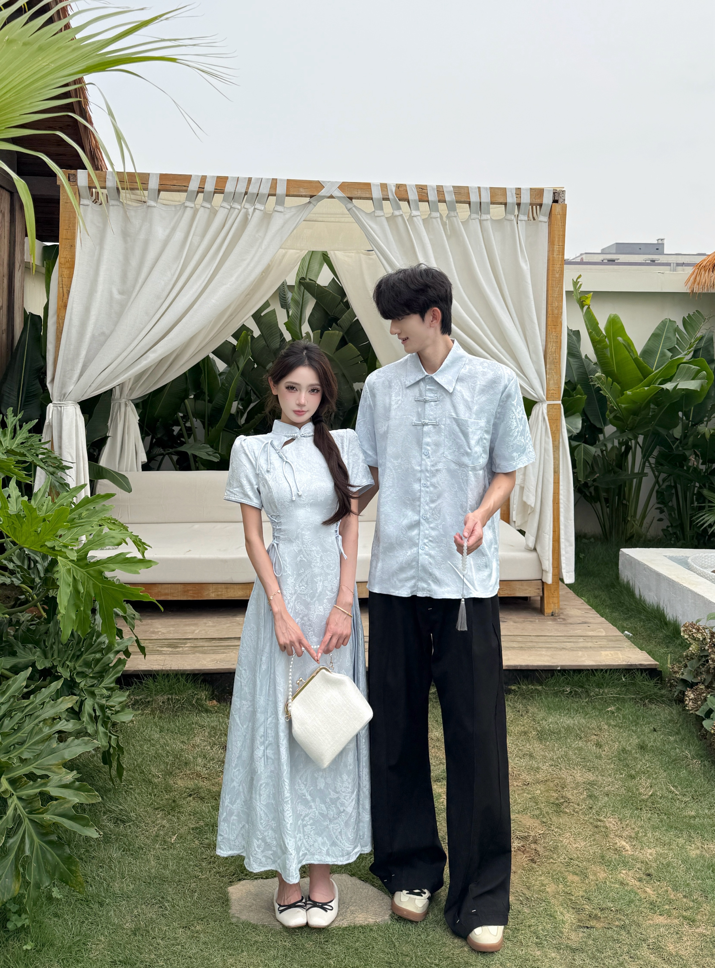 실사 여름 새로운 허리 수축 개선 치파오 여성 새로운 중식 일상 웨어러블 국풍 레트로 품격 드레스 사랑