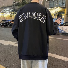 批发<b class='q'>日系</b>春秋新款潮牌撞色翻领夹克男女ins<b class='q'>复古</b>情侣宽松休闲工装外套