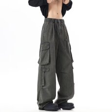 批发宽松休闲裤男女同款韩版潮流百搭裤子情侣工装裤坠感阔腿拖地长裤