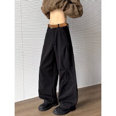 美式新款宽松休闲裤男女款韩版潮流百搭裤子情侣坠感阔腿拖地长裤