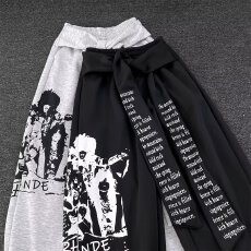 批发美式中性宽松<b class='q'>休闲裤</b><b class='q'>男</b>女款韩版潮流百搭裤子情侣坠感阔腿拖地长裤