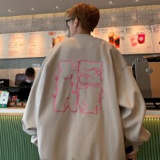 批发春秋痞帅<b class='q'>外套</b><b class='q'>男</b>女款高街潮牌港风日系原宿风情侣韩版潮流宽松<b class='q'>夹克</b>