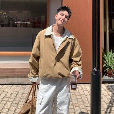 批发春<b class='q'>秋</b>痞帅外套男女款高街潮牌港风日系原宿风韩版潮流情侣宽松夹克