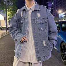 批发牛仔外套男女生春秋韩版潮流潮牌夹克休闲百搭情侣青少年学生上衣