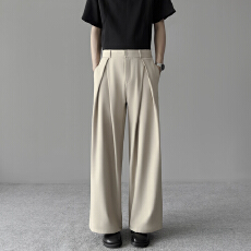 批发休闲阔腿长裤<b class='q'>情侣</b><b class='q'>新款</b>春夏西装裤美式风薄款直筒裤男女士宽松裤子