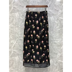 批发<b class='q'>韩国</b>东大门2026夏季新款直筒半身裙女碎花气质优雅开叉高腰中<b class='q'>长裙</b>