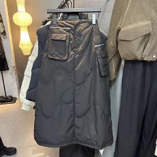 批发韩国东大门2025<b class='q'>秋</b>冬新款黑色加厚夹棉高腰工装半身裙中长款A字裙