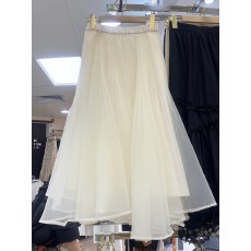 批发甜美温柔风不规则网纱蓬蓬半身裙百褶裙纱裙在逃公主仙女裙子长裙