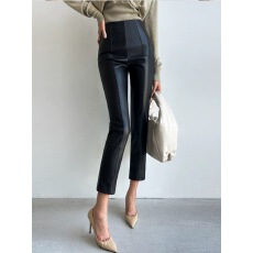 批发皮裤女2025新款秋冬<b class='q'>高腰</b>显瘦外穿九分小脚裤加绒皮裤子<b class='q'>铅笔裤</b>