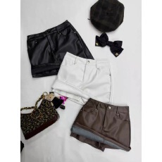 批发纯欲辣妹<b class='q'>性感</b>加绒皮裙半身裙女秋小个子短裙高腰裙裤包臀裙