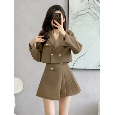 批发套装女西装正装外套半身裙短裙法式名媛小香风秋款时尚休闲两件套