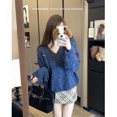 批发实拍  韩版纯色套头毛衣