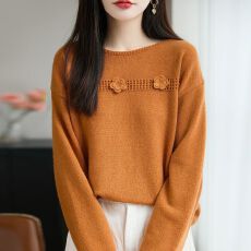 批发立体花朵镂空针织衫毛衣女时尚洋气<b class='q'>大码</b>女装春季新款宽松显瘦上衣
