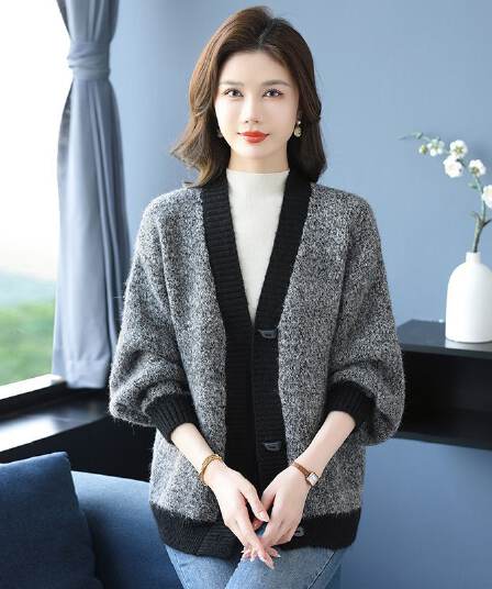 한 부서 스웨터 한국 스타일 백 니트 스웨터 프로 피부 슬림해 보이는 새로운 품격 외국 가스 루즈핏 표지 고기 패션 연령 감소 맨위