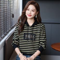 批发韩系时尚连帽卫衣宽松版型显瘦百搭<b class='q'>春</b>秋新款休闲百搭减龄休闲上衣