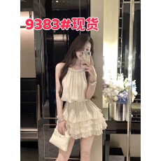 批发JustQin银河遐想2025新款夏装性感短裙显瘦气质珍珠<b class='q'>连衣裙</b>女