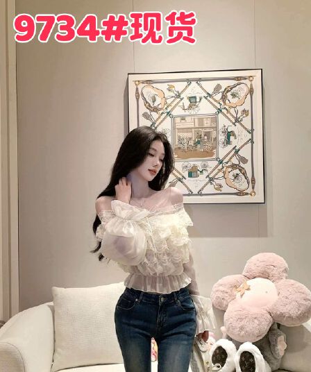 justqin 3 29 꽃 봉오리 휴일 새로운 여름 드레스 섹시함 오프숄더 맨위 슬림해 보이는 작은 셔츠 쉬폰 블라우스