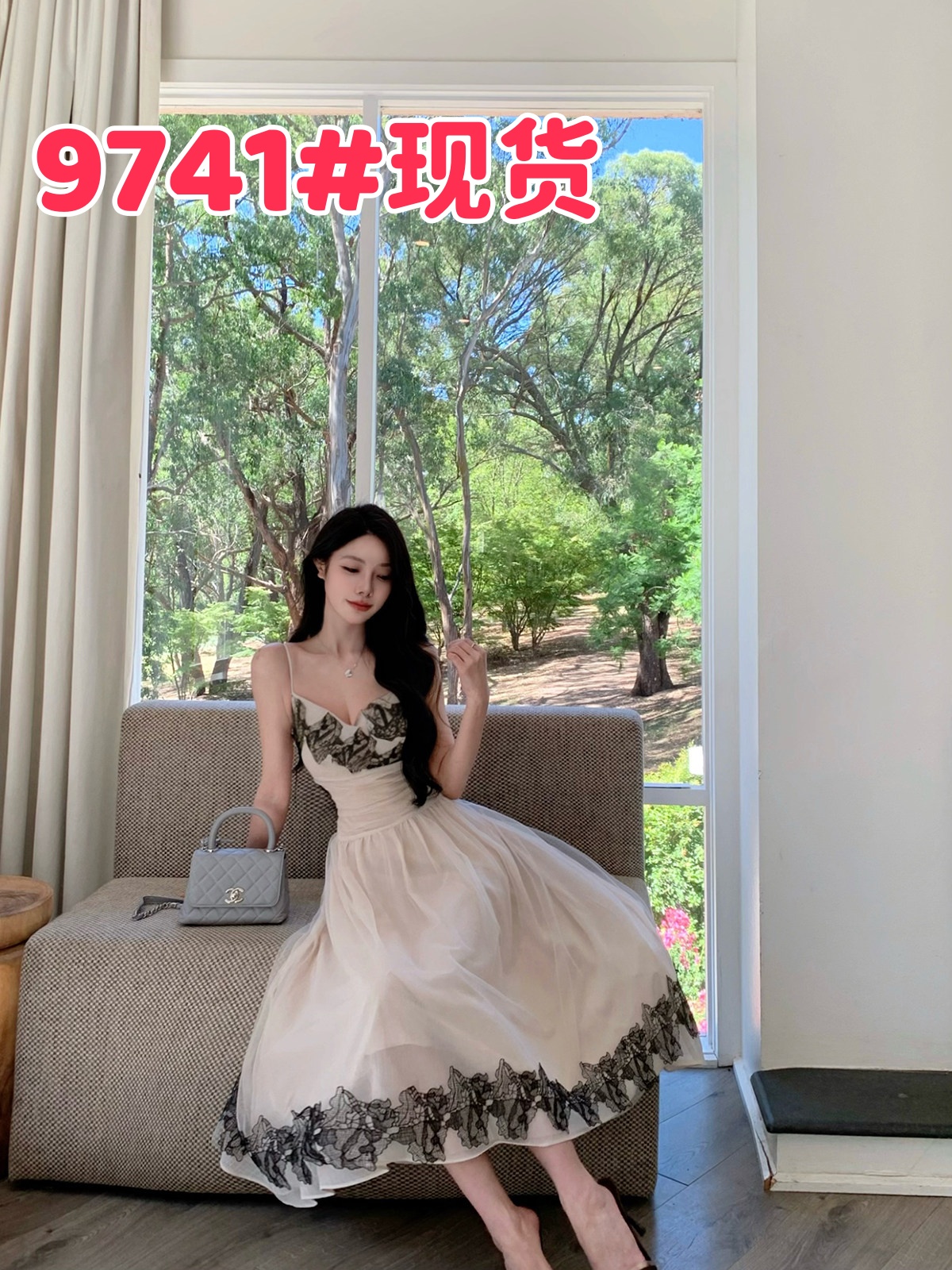 justqin 릴리 앤 매너 2026 새로운 봄 드레스 섹시함 레이스 슬립 여성 드레스 허리 수축 롱 스커트
