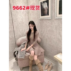 批发Hotdog 热狗很辣麦瑟尔千金 双面穿七分袖双面穿针织<b class='q'>连衣裙</b>女