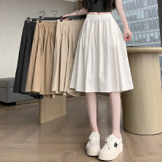 批发实拍2026夏季新款阔腿裤<b class='q'>女</b>松紧高腰显瘦百褶休闲裙裤宽松<b class='q'>七分裤</b>裙