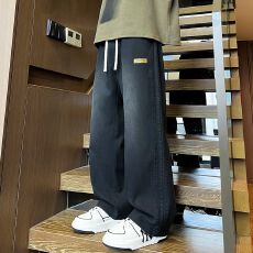 实拍秋冬季新款男士休闲裤潮流直筒莱赛尔简约百搭休闲男生长裤