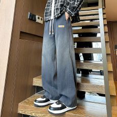 实拍秋冬季新款男士休闲裤潮流直筒莱赛尔简约百搭休闲男生长裤