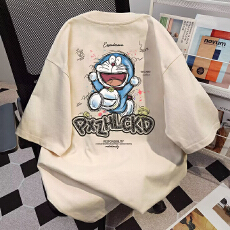 美式潮牌印花短袖男夏季潮牌薄款T恤2026新款男士休闲打底体恤衫