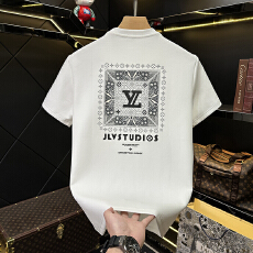 批发2026春季加厚款潮流字母印花短袖T恤男士<b class='q'>秋</b>冬舒适内搭半袖打底衫