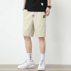 夏季薄款男士宽松休闲短裤天丝莱赛尔宽松直筒时尚潮流百搭休闲裤