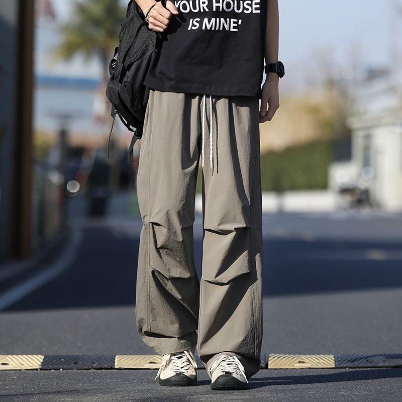 워크웨어 팬츠 남자 아메리칸 조수 브랜드 루즈핏 야외 기타 주머니 사계절 섹션 패션 트렌드 레트로 소년 낙하산 병 바지