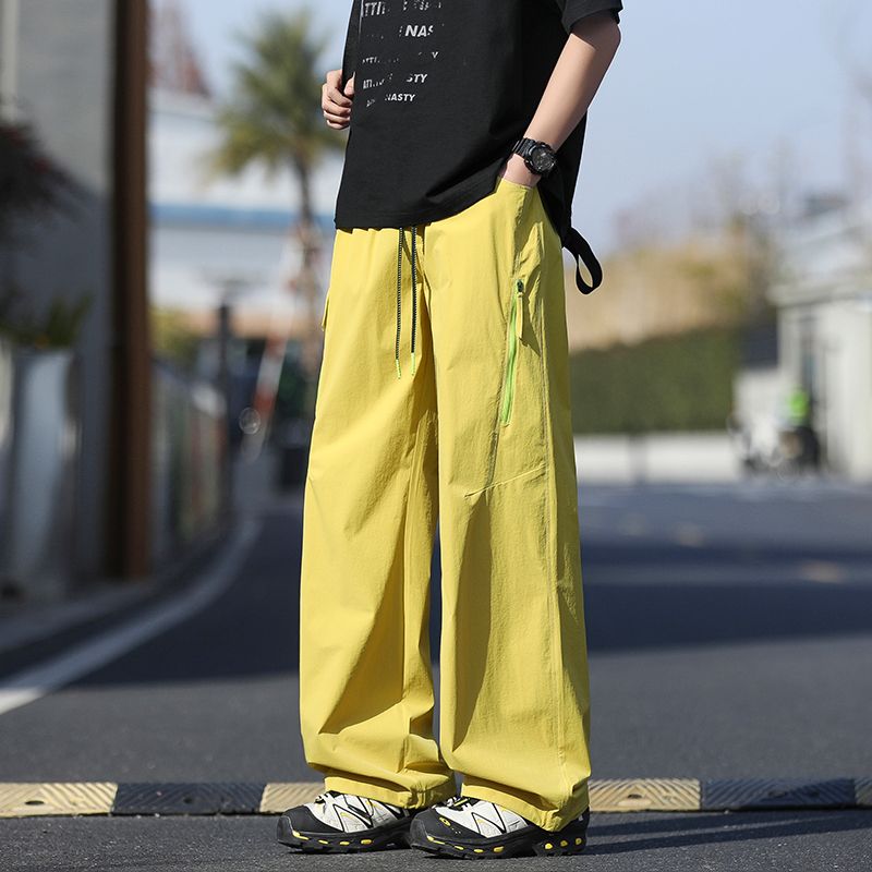 워크웨어 팬츠 남자 아메리칸 조수 브랜드 루즈핏 야외 기타 주머니 사계절 섹션 패션 트렌드 레트로 소년 낙하산 병 바지