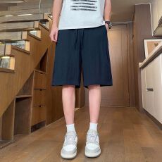 批发天丝<b class='q'>亚麻</b>休闲短裤男士夏季薄款2026新款透气宽松直筒潮流五分裤子