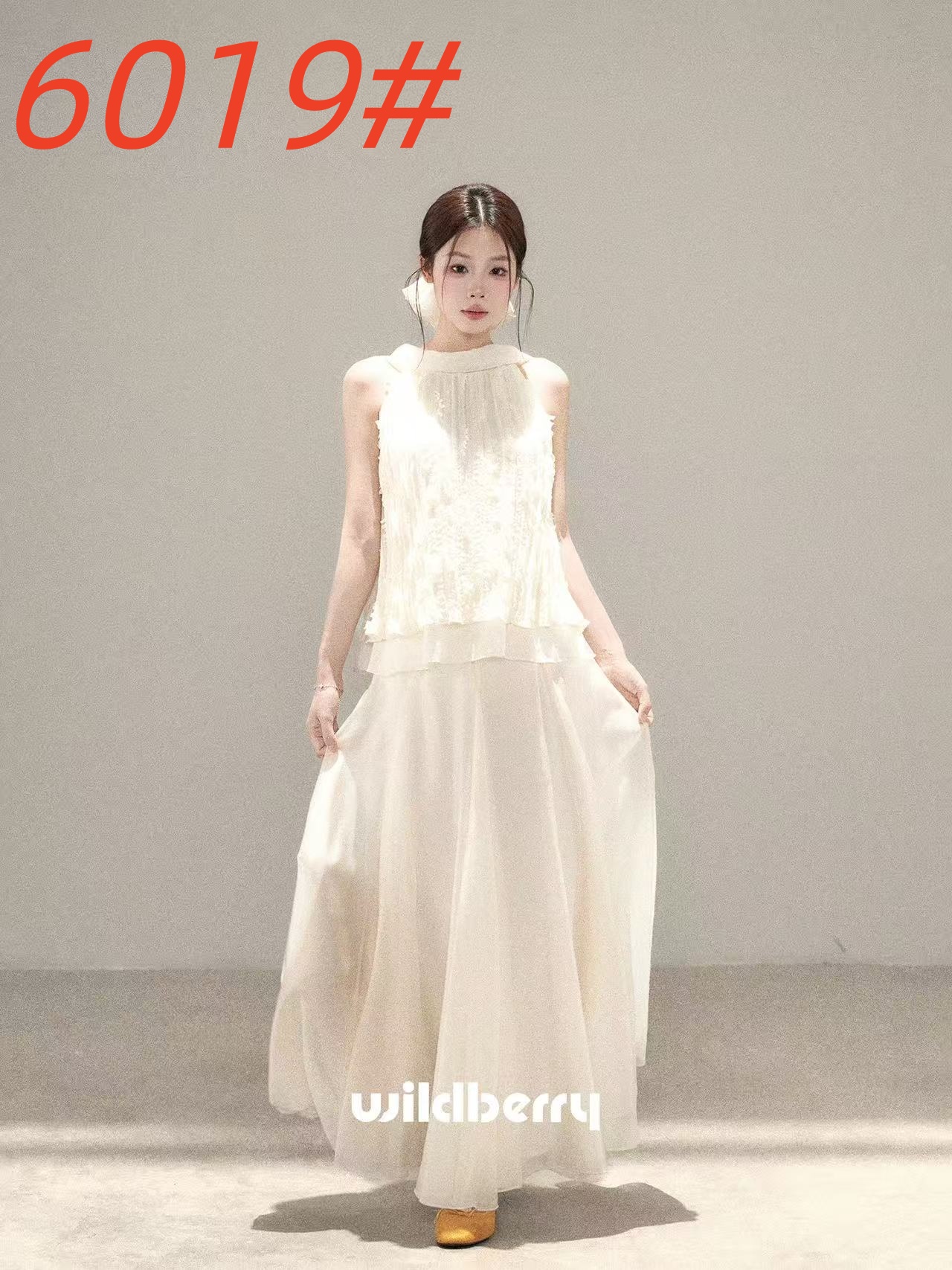 하나 오노 라스베리 프랑스식 부드러운 바람 민소매 셔츠 여성 여름 새로운 고급 센스 몸매 가꾸기 연령 감소 품격 세트
