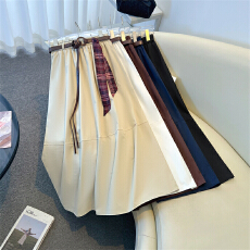 批发花苞<b class='q'>半身</b>裙女春秋2026新款松紧腰遮垮显瘦高腰中长大摆长裙子