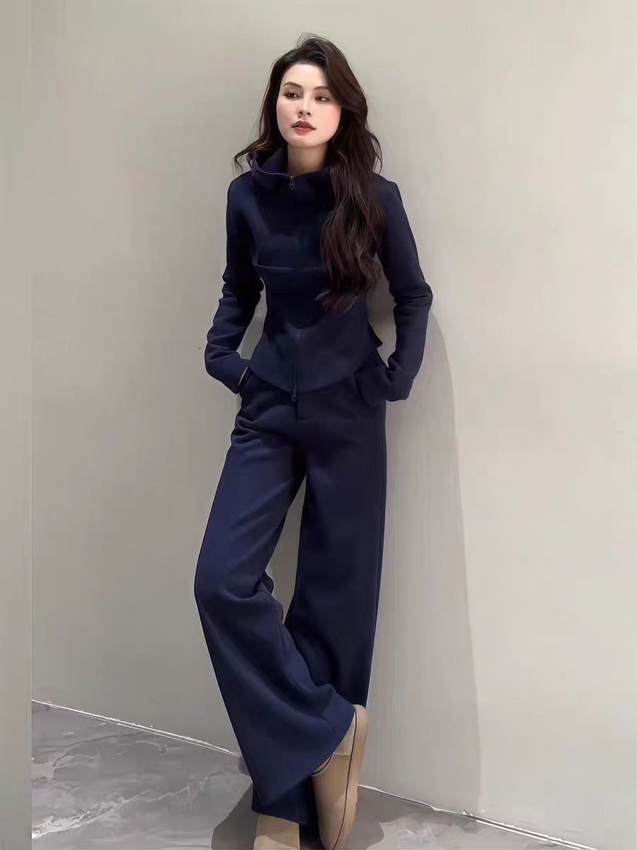 섹션 캐주얼 운동복 세트 여성 2025 새로운 이른 봄 작은 키 한 부서 착용 가져 가라. 고급 센스 특별 아름다운