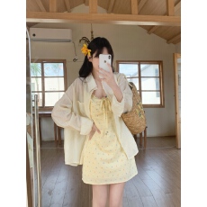 批发实拍  大码女装度假风花边连衣裙2026夏季新款微胖碎花吊带裙