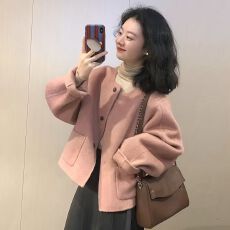 批发秋冬小香风毛呢外套女2025年春秋季新款爆款早秋呢子短款休闲韩系
