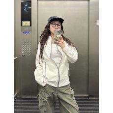 批发原版质量2026夏季新款白色立领防晒衣外套女宽松透气百搭潮