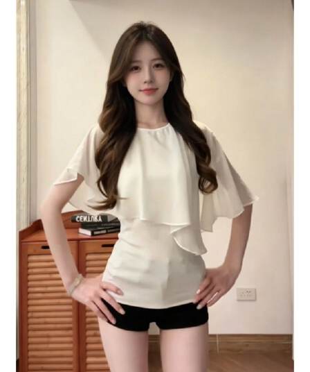 와 사고 방식 모달 260 그램 1 1 작은 대중 디자인 센스 몸매 가꾸기 반팔 티셔츠 여름 새로운