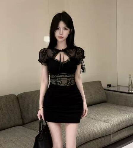 2026 새로운 로얄 자매 빛 요리 한 아름다운 품격 몸매 가꾸기 고급 센스 관대 한 점잖은 고유 한 화이트 레이스 드레스
