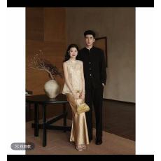 批发凌茜恣禾【云华】国风新中式套装裙绣花上衣<b class='q'>缎面</b>鱼尾气质半身裙女