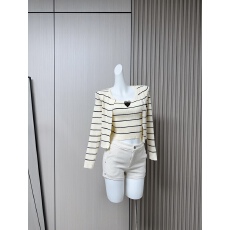 批发2025新款小香风刺绣长袖针织开衫女秋修身显瘦条纹吊带背心俩件套