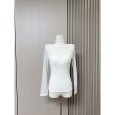 批发三喜threecJulia法式半透纯欲性感<b class='q'>打底衫</b><b class='q'>修身</b>显瘦内搭上衣女