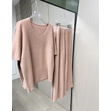 批发HuiHui新款慵懒阔腿裤套装小众宽松休闲风短袖韩系套装