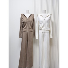 批发NSS COLLECTION“Lp老钱组套”针织连帽<b class='q'>开衫</b>长裤老钱松弛运动套装