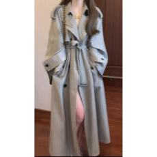 批发原版品质 不减 翻领双排扣风衣外套宽松高级感系带廓形中长款大衣