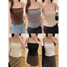 批发非实拍不减 黑色一字领吊带背心<b class='q'>女</b><b class='q'>西装</b>内搭新款美背打底辣妹外穿